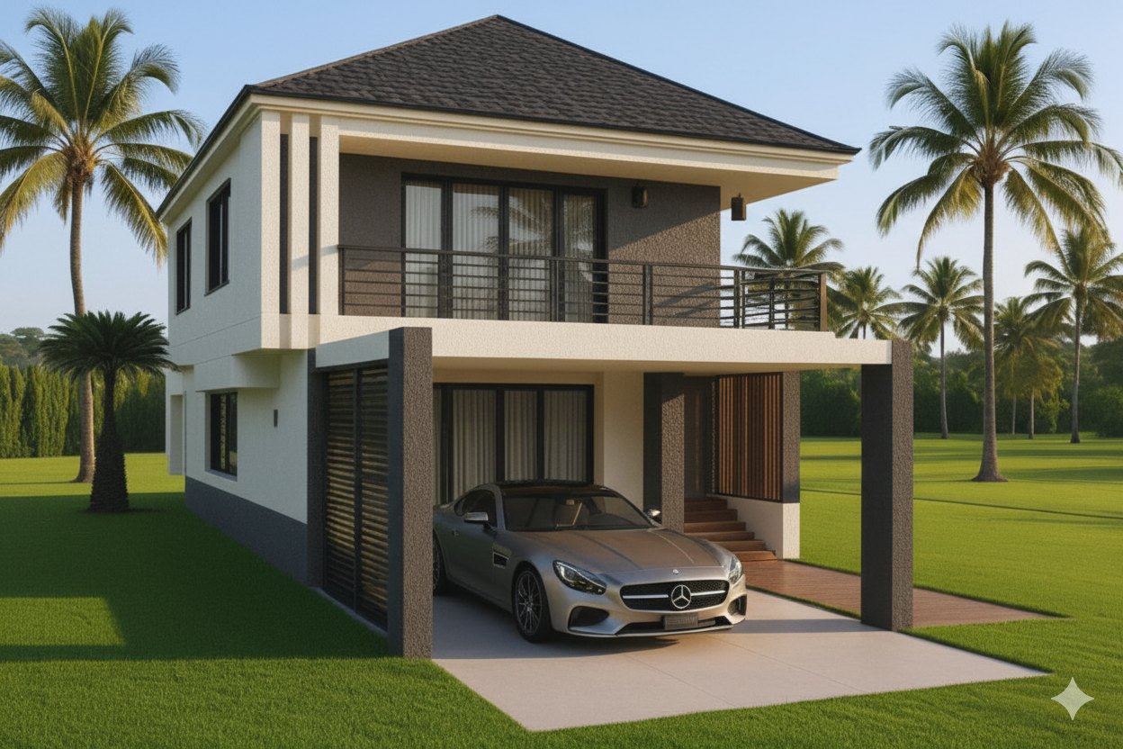 Lisbon hurricane-resistant home exterior design - Empower Projects construction Bahamas