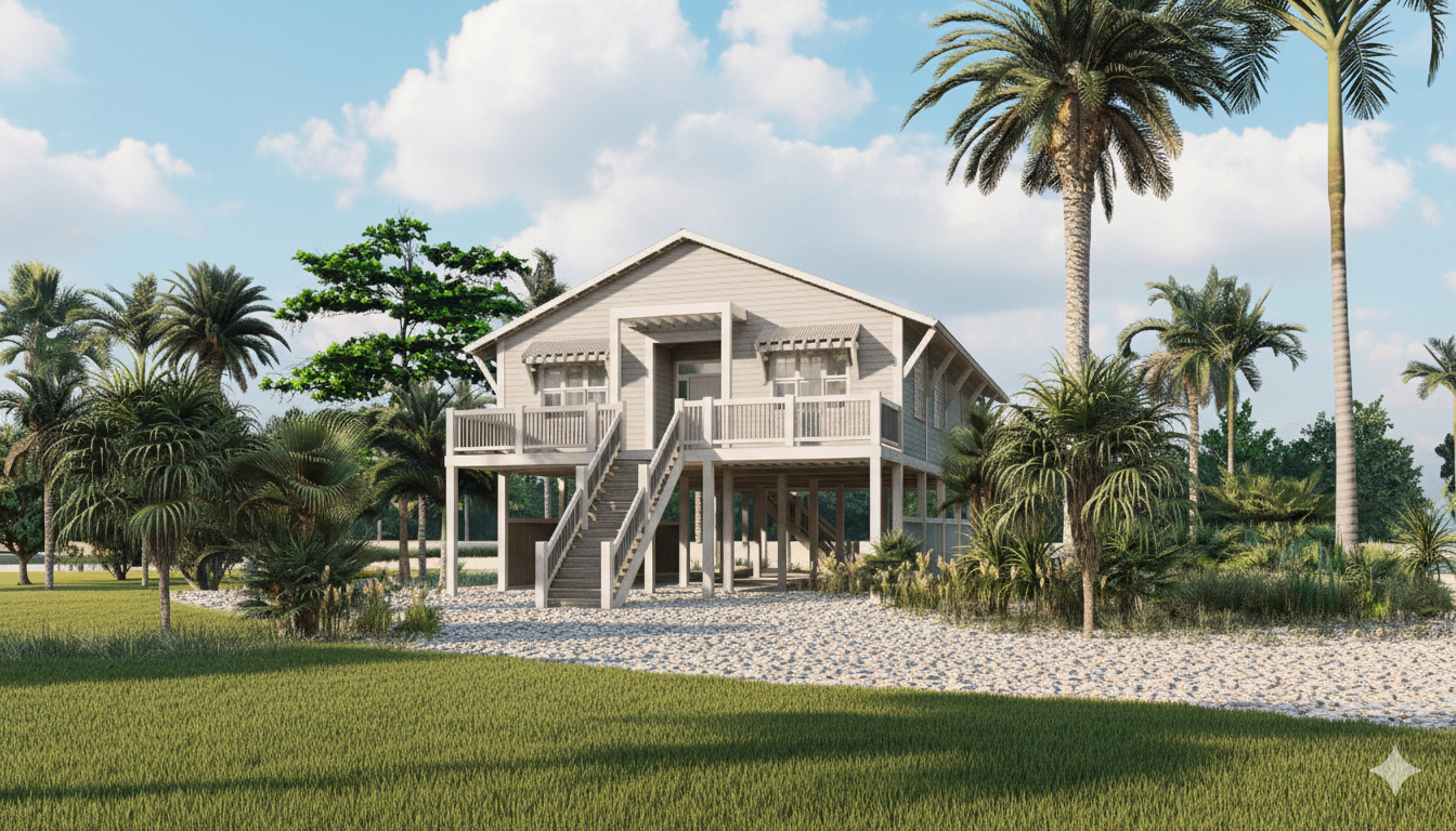 Tobago hurricane-resistant home exterior design - Empower Projects construction Bahamas