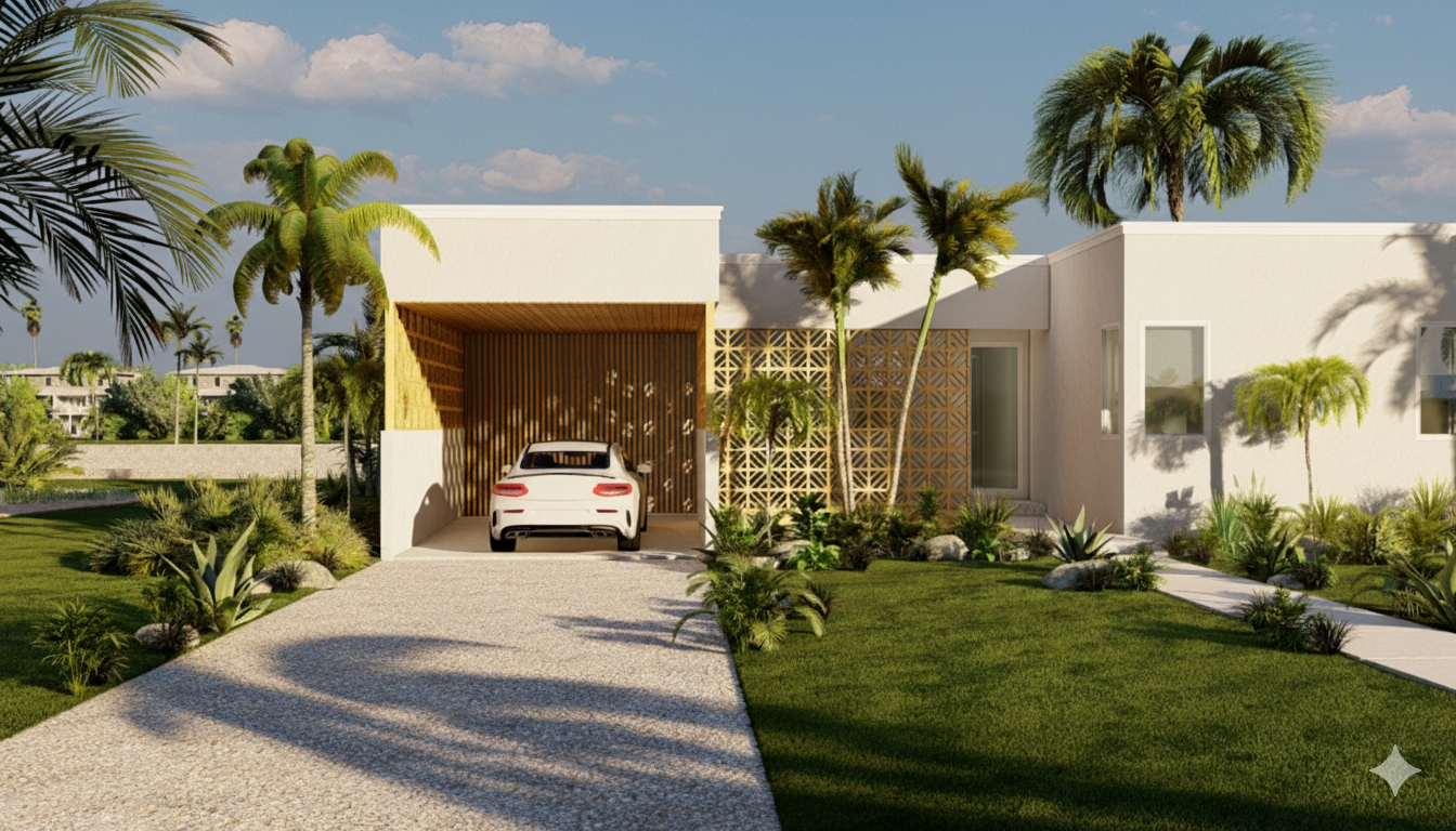 Windermere hurricane-resistant home exterior design - Empower Projects construction Bahamas