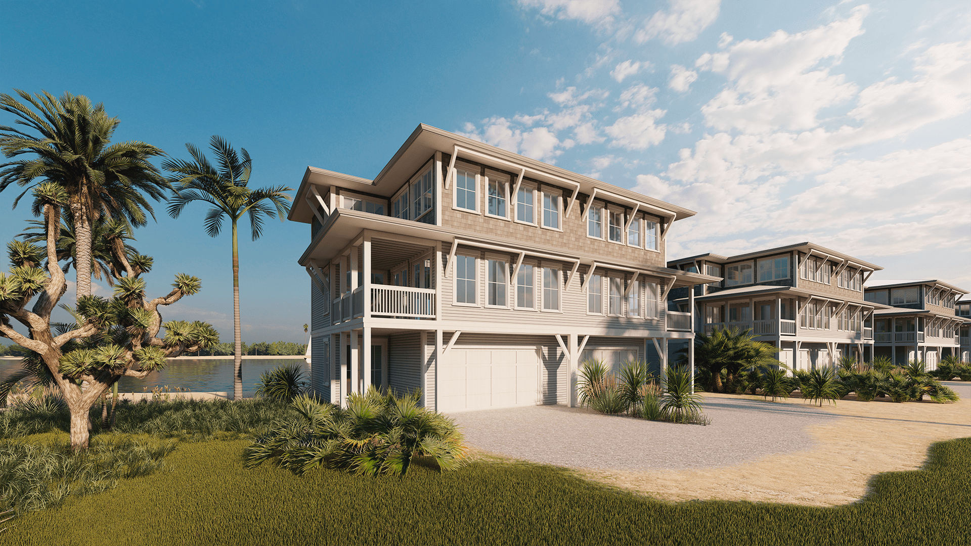 Martinique hurricane-resistant home exterior design - Empower Projects construction Bahamas