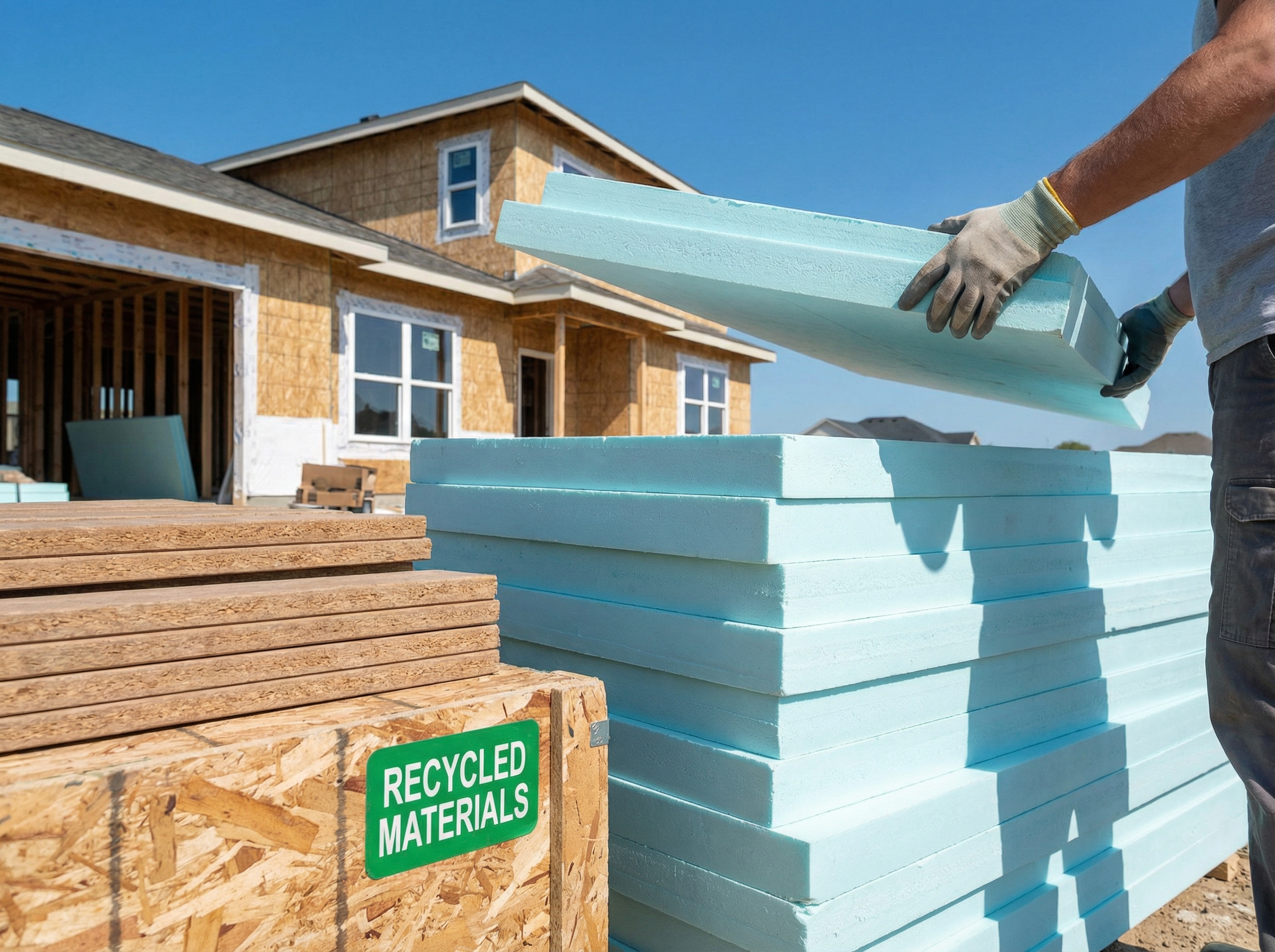 Construction site with heavy equipment