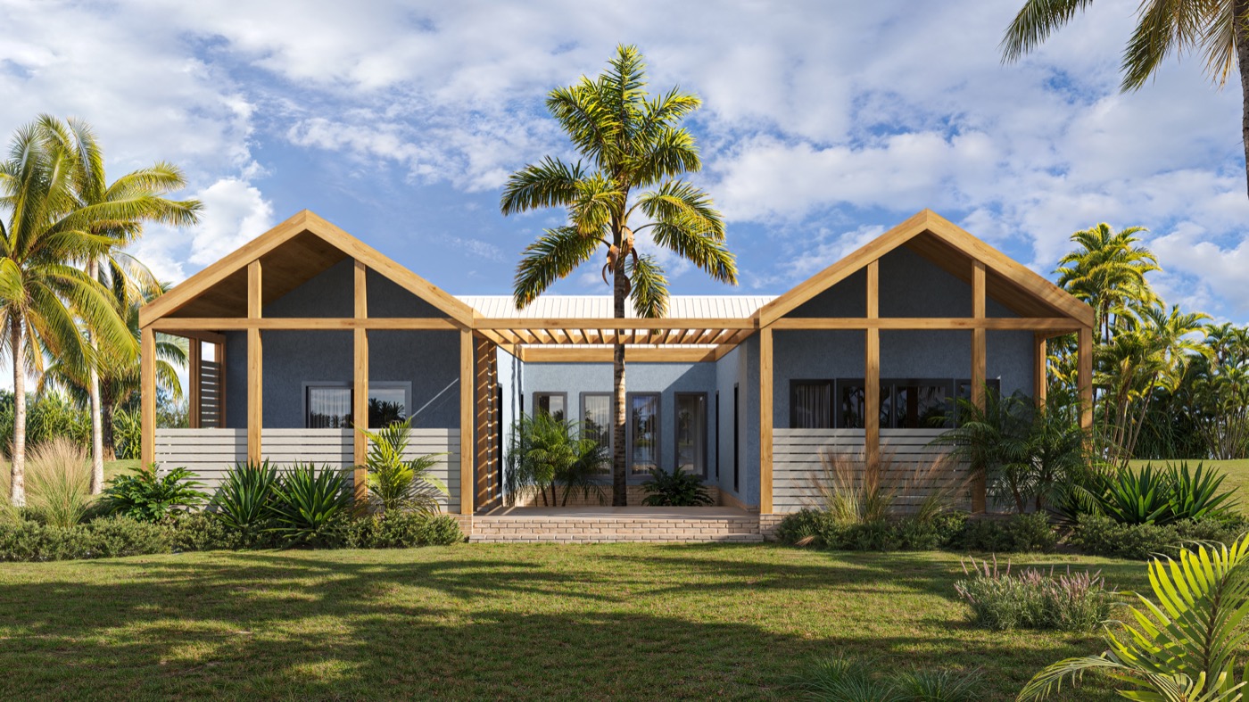 Barbuda back exterior day