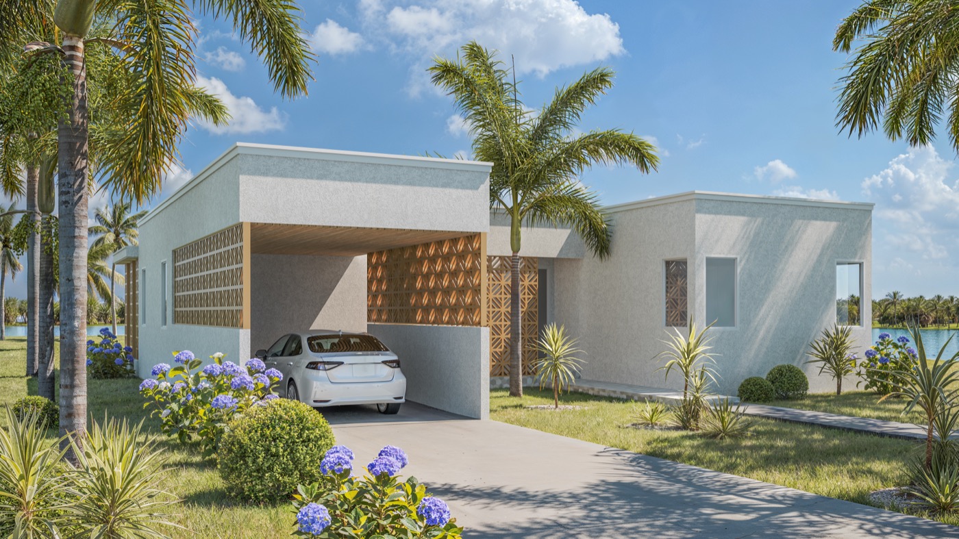 Windermere hurricane-resistant home exterior design - Empower Projects construction Bahamas
